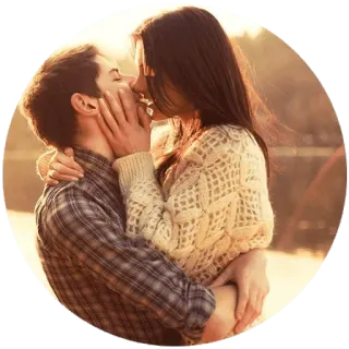 😍 couple, love, romance, kiss, hug telegram sticker