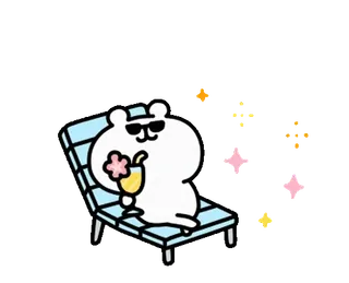 悠哉小白熊 夏日篇 telegram stickers