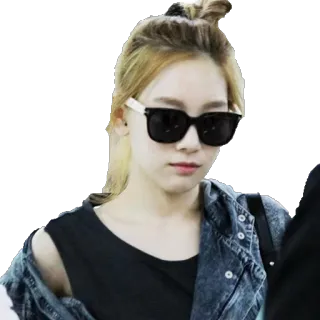 😎 donna, occhiali da sole, moda, persona, stile, casual telegram sticker