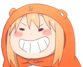 😏 Umaru Doma Himouto! Umaru-chan Аниме, Манга, Умару, Милый, Счастливый, Himouto Umaru-chan telegram sticker