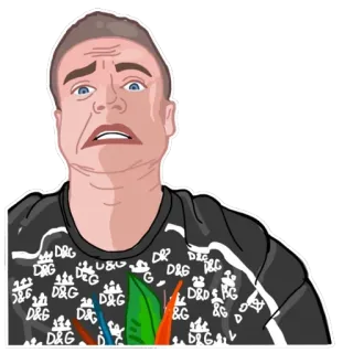 😰 DRG
G
G
D&G
2080 D26 DBC
DR0BG
D&G
Da
&G
D
D&G
1989 pria, potret, pakaian, mode, stiker telegram sticker