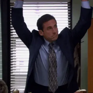 🗞 Michael Scott The Office Comedy, Büro, Lustig, Steve Carell telegram sticker