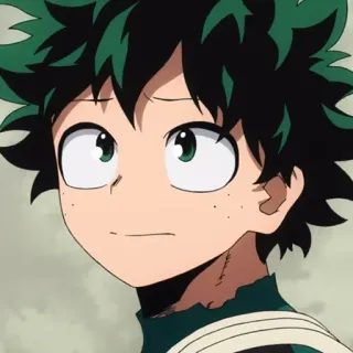 🥦 Izuku Midoriya My Hero Academia anime, my hero academia, izuku midoriya, deku, hero, manga, cartoon telegram sticker
