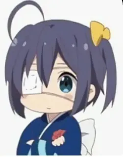 ☺️ Rikka Takanashi Love, Chunibyo & Other Delusions Anime, Rika Takanashi, Chunibyo, Cache-œil, Mignon, Fanart whatsapp sticker