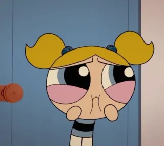 😶 Bubbles Powerpuff Girls Desenho animado, Personagem, Lindinha, As Meninas Superpoderosas telegram sticker