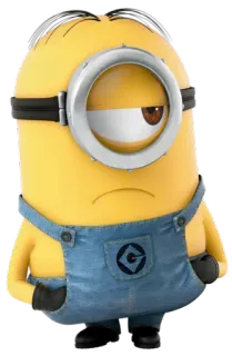 😒 Minion Minion, Hoạt hình, Hài hước, Nhân vật, Kẻ trộm mặt trăng, Màu vàng telegram sticker