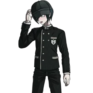 😍 Shuichi Saihara Danganronpa V3: Killing Harmony Шуичи Сайхара, Danganronpa, Аниме, Шляпа, Детектив, Школьная форма telegram sticker