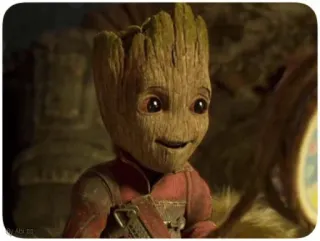 😃 Groot Guardians of the Galaxy ベビーグルート, グルート, マーベル, ガーディアンズ・オブ・ギャラクシー, 映画キャラクター, 木 telegram sticker