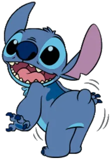 💃 Stitch สติทช์, การ์ตูน, ตัวละคร, เอเลี่ยน, น่ารัก, อนิเมชั่น telegram sticker