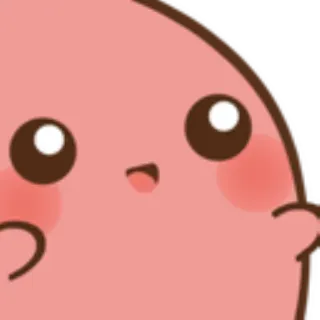 ➡️ милый, мультик, каваий, капля, розовый, персонаж telegram sticker