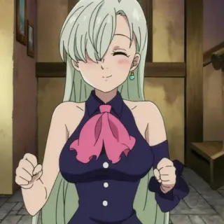 ☺️ Elizabeth Liones The Seven Deadly Sins Аниме, Персонаж, Элизабет Лионес, Семь смертных грехов telegram sticker