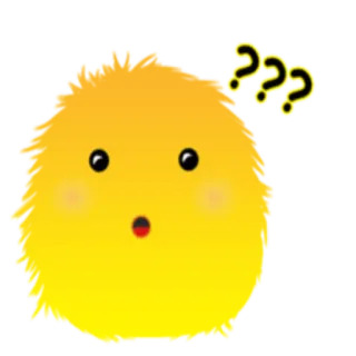 ❓ ??? domanda, confuso, giallo, emoji, espressione, dubbio telegram sticker