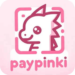 ❤ paypinki paypinki, pembayaran, logo, naga, merah muda whatsapp sticker
