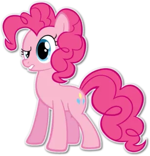 😳 Pinkie Pie My Little Pony Pony, Rosa, Cartoon, Freundschaft, Magie telegram sticker