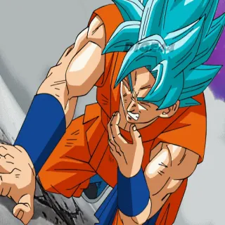 🤒 Goku Dragon Ball Anime, Dragon Ball, Goku, Super Saiyan, Combat, Dessin animé telegram sticker