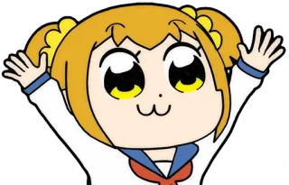 🙌 anime, character, cartoon, cute, expression telegram sticker