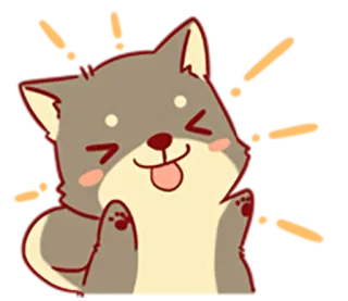 🐶 หมา, ลูกหมา, การ์ตูน, น่ารัก, สัตว์, สติกเกอร์ telegram sticker