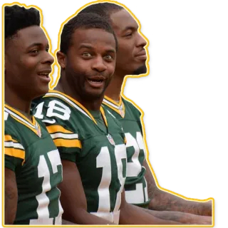 🤑 sepak bola, olahraga, tim, atlet, Green Bay Packers, NFL telegram sticker