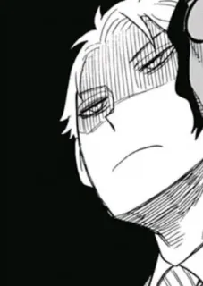 😒 Loid Forger Spy x Family spy x family, loid forger, anime, manga, ernst, charakter telegram sticker