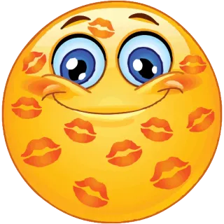👄 Emoji, Kuss, Smiley, Liebe, Zuneigung telegram sticker