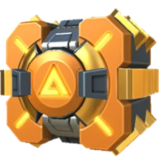 🧰 Лутбокс, Игра, Сокровище, Награда, Ящик, Оранжевый, Коробка telegram sticker