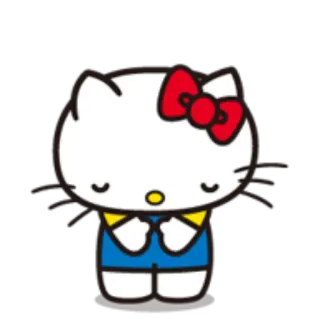 😇 Hello Kitty dessin animé, chat, kawaii, mignon, personnage telegram sticker