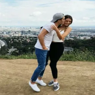 ❤ couple, baiser, amour, relation, romance, affection telegram sticker