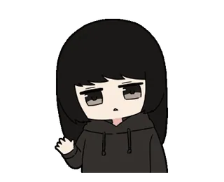 👋 Chibi, Anime Mädchen, Süß, Cartoon, Kawaii, Manga, Mädchen, Charakter whatsapp sticker
