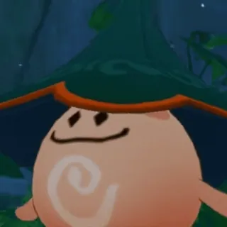 🍄 nấm, kawaii, mũ, dễ thương, rừng, xanh lá whatsapp sticker