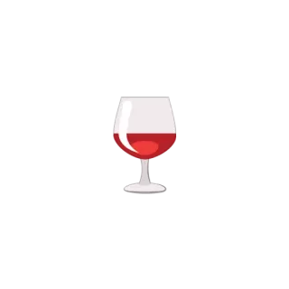 🍷 wine, drink, alcohol, glass, red telegram sticker