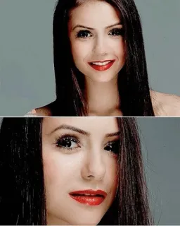 🥀 mujer, retrato, belleza, maquillaje, chica, cara, sonrisa telegram sticker