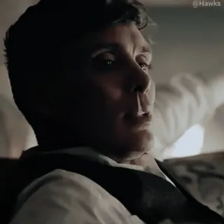 🚬 Thomas Shelby Peaky Blinders man, serious, actor, tv show whatsapp sticker