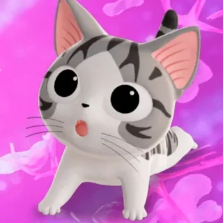 😦 Chi Chi's Sweet Home kot, anime, manga, słodki, kawaii, kotek telegram sticker
