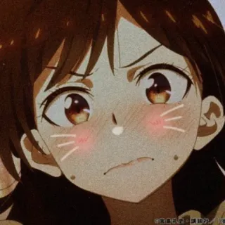 🐱 anime, girl, cartoon, cute, expression telegram sticker