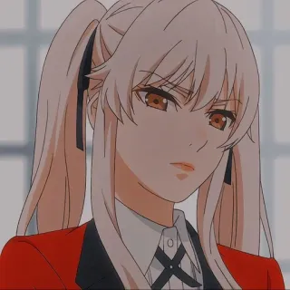 🤍 Mary Saotome Kakegurui Anime, Kakegurui, Mary Saotome, Manga, Cartone animato, Illustrazione telegram sticker