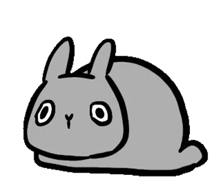 🐰 królik, zwierzę, słodki, kreskówka telegram sticker