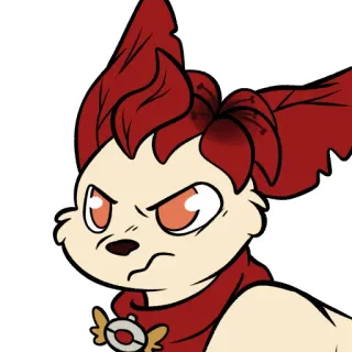 😡 Braixen Pokémon telegram sticker