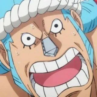🤖 Franky One Piece アニメ, ワンピース, フランキー, キャラクター, 漫画 telegram sticker