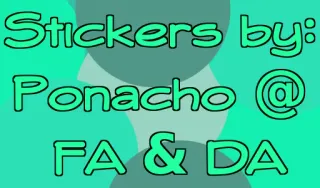 📝 Stickers by: Ponacho @ FA & DA stickers, poncho, fa, da whatsapp sticker