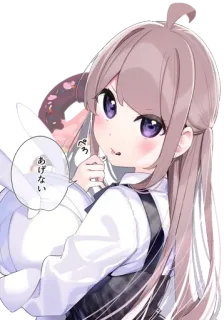 💞 あげない Anime, Manga, Mädchen, Süß, Charakter telegram sticker