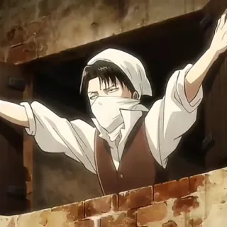 ✨ Levi Ackerman Attack on Titan Anime, Levi, Attack on Titan, Karakter, Manga telegram sticker