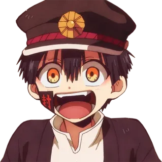 😀 Hanako Toilet-bound Hanako-kun Anime, Personaje, Chico, Lindo telegram sticker