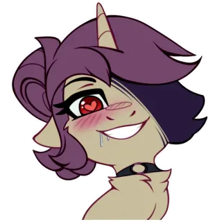 ❤️ pony, cartoon, animal, cute, drawing, illustration telegram sticker