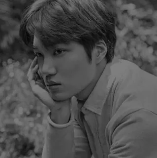 🕸 Kai K-pop, chanteur, idole, portrait, EXO, Kai telegram sticker
