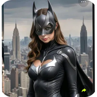 👍 Batgirl Batgirl, DC Comics, Superhéroe, Gotham City, Justiciero, Personaje de cómic whatsapp sticker