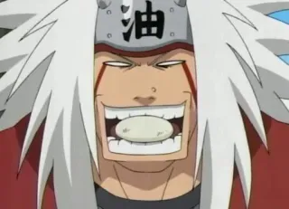 😑 Jiraiya Naruto 油 jiraiya, naruto, anime, mangá, ninja, sábio, sapo telegram sticker