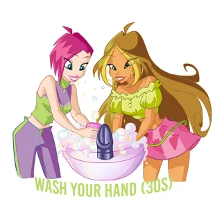 Winx vs Covid telegram stickers