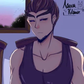 🦄 Asana Kitaine character, anime, person, portrait telegram sticker
