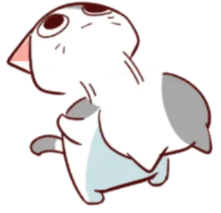 😸 แมว, สัตว์, น่ารัก, สัตว์เลี้ยง, สติกเกอร์, การ์ตูน, ตลก, ยืน whatsapp sticker