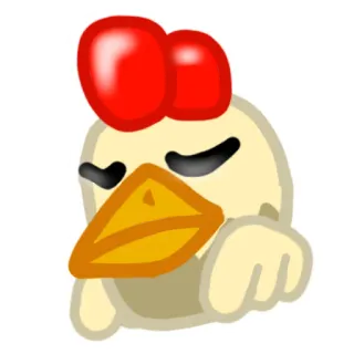 😞 Huhn, Tier, Cartoon, süß telegram sticker